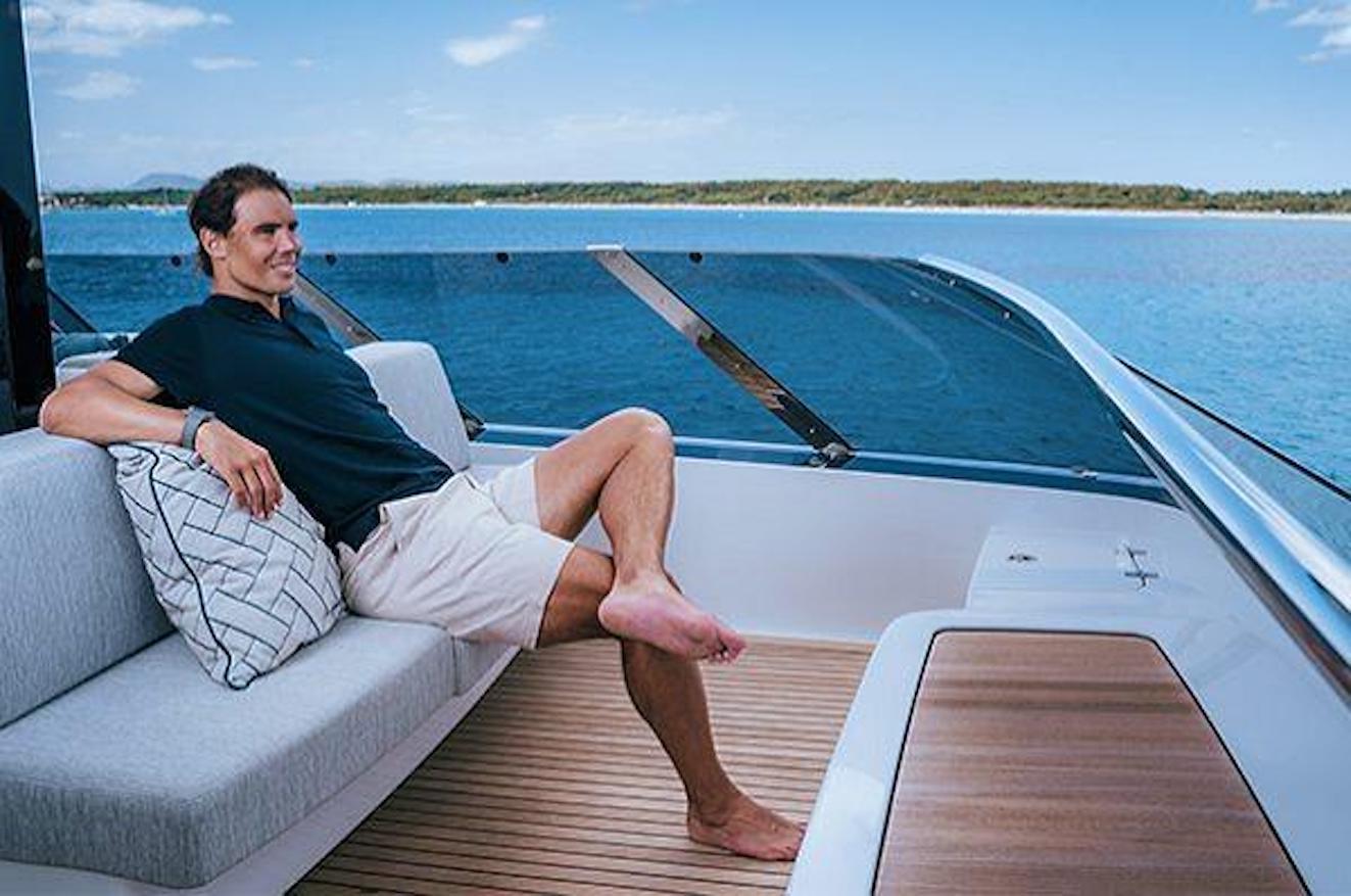 Rafa Nadal an Board der "Great White"