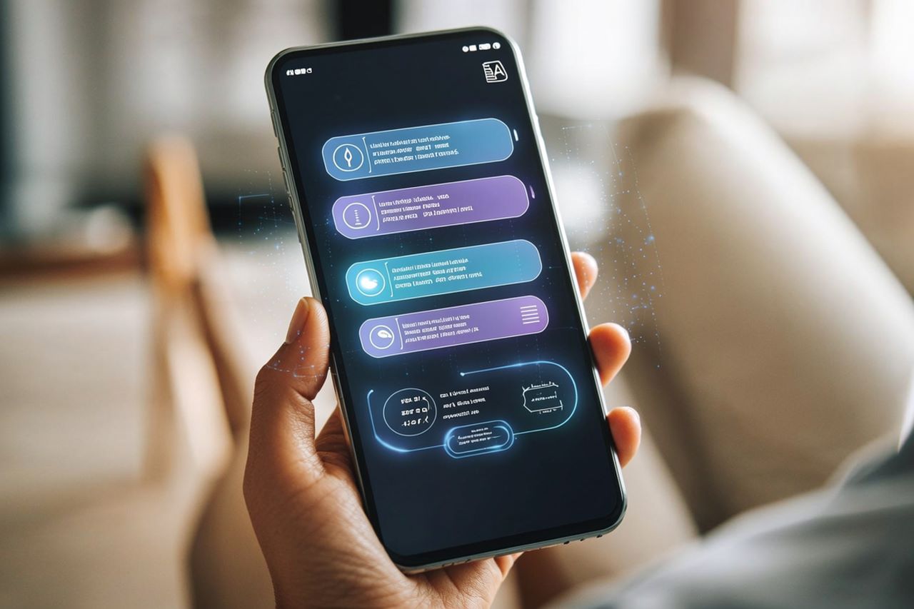 AI Chatbot App Smartphone