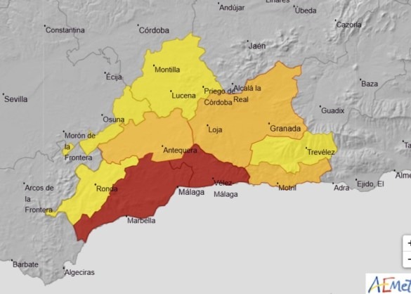 Alarmstufe Rot in Provinz Málaga