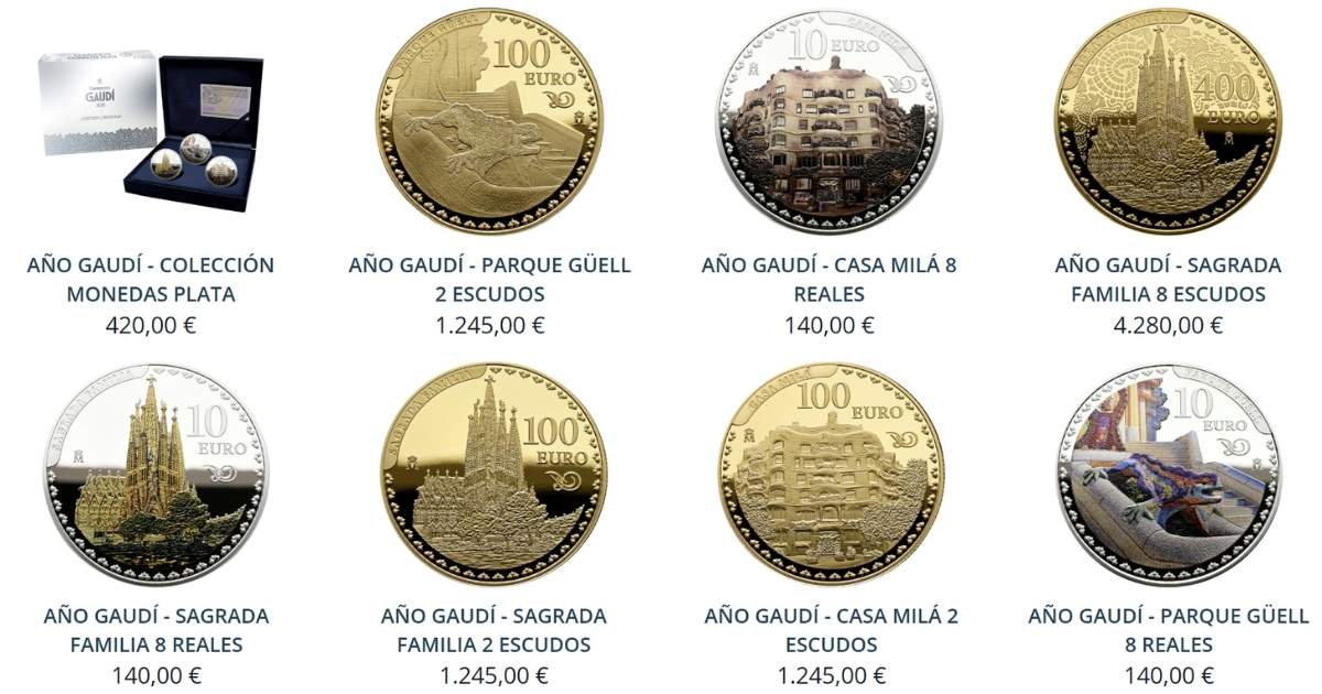 Antoni Gaudí mit exklusiven Münzen