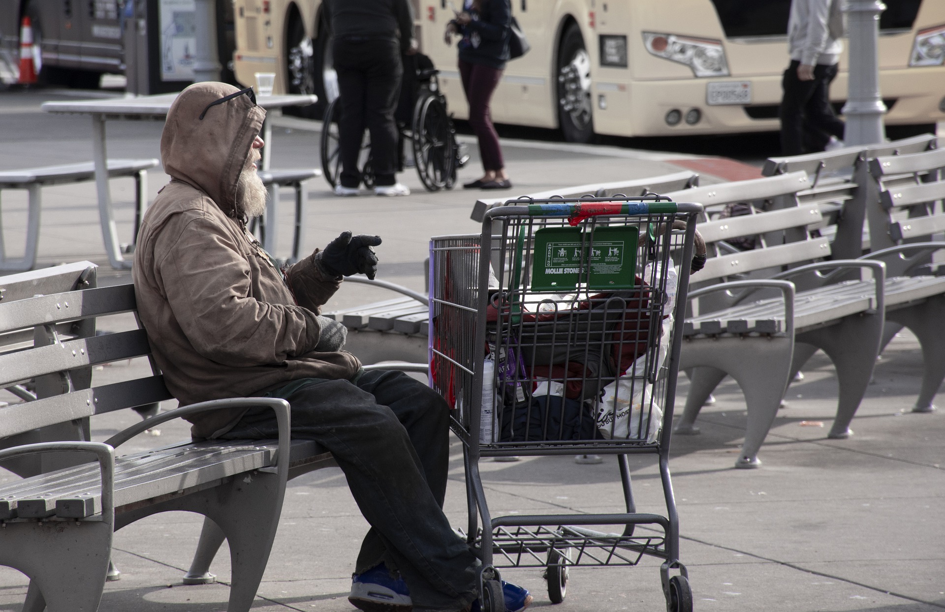Arbeitslos Obdachlos auf Mallorca