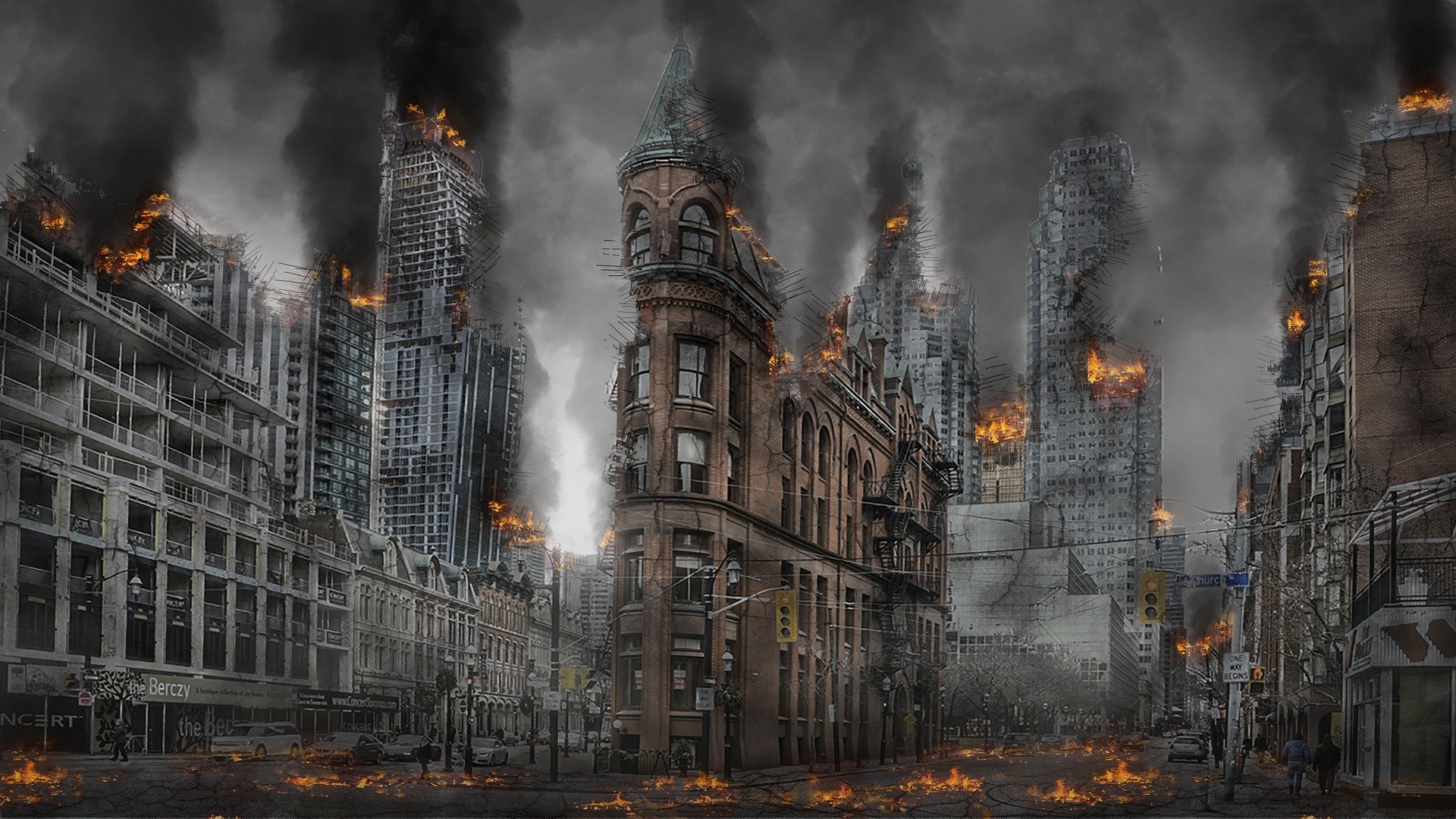Armageddon Szenario nach Asteroideneinschlag