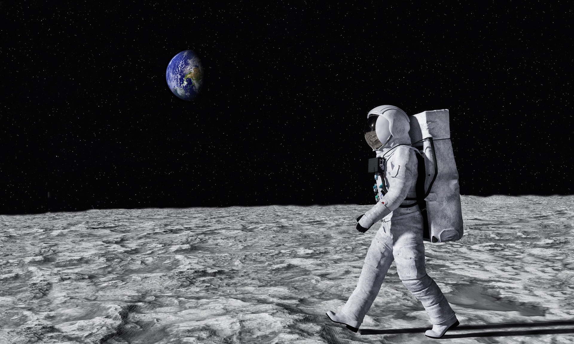 Astronaut NASA Mond