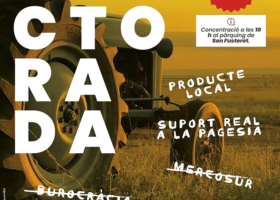 Bauern auf Mallorca protestieren gegen EU-Regeln und Mercosur