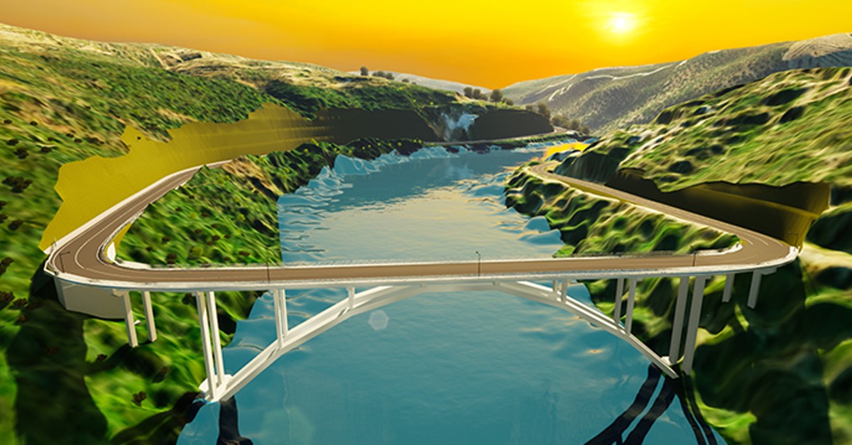 Brücke über den Fluss Tejo