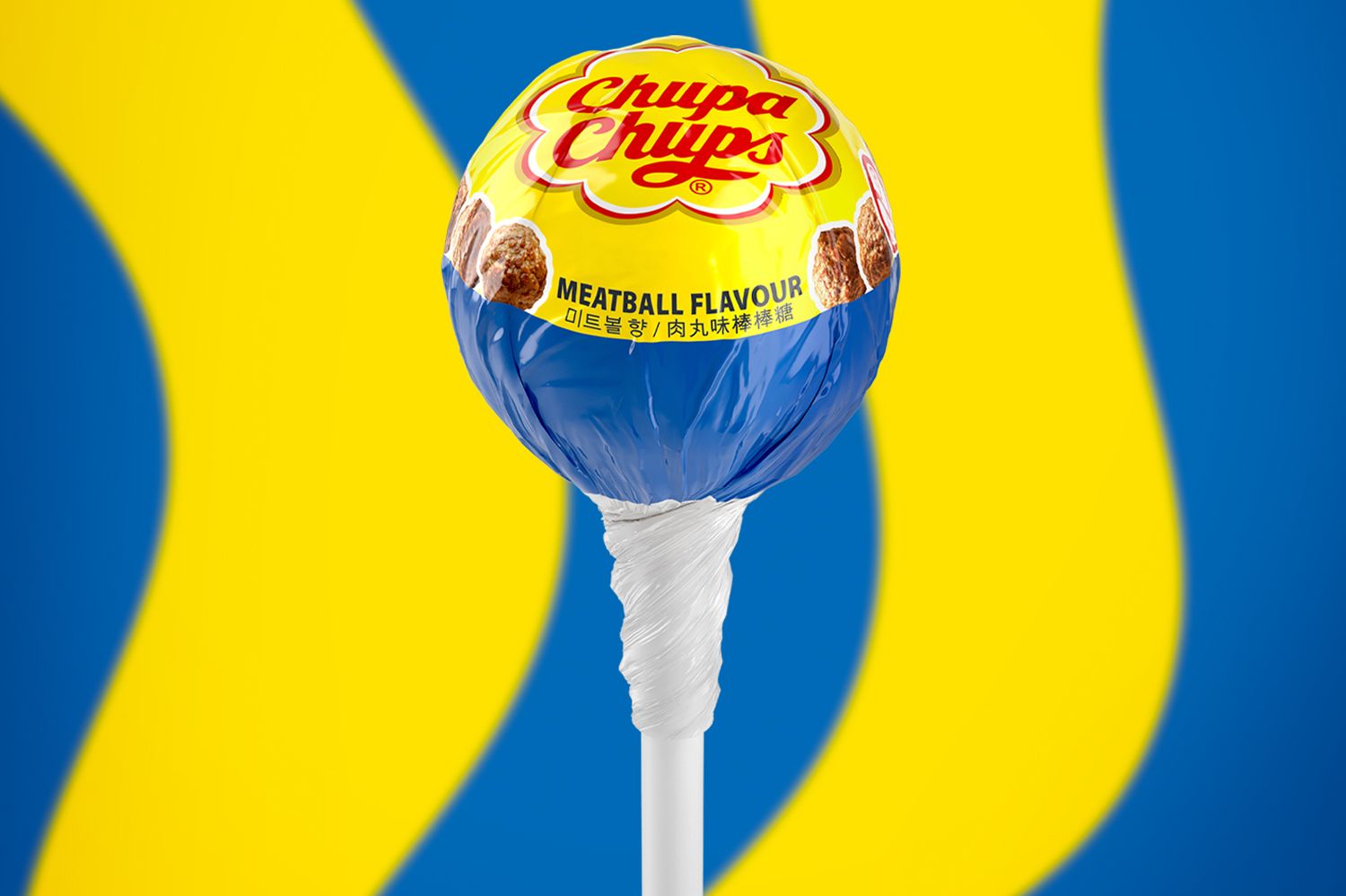 Chupa Chups IKEA Meatball flavored lollipop