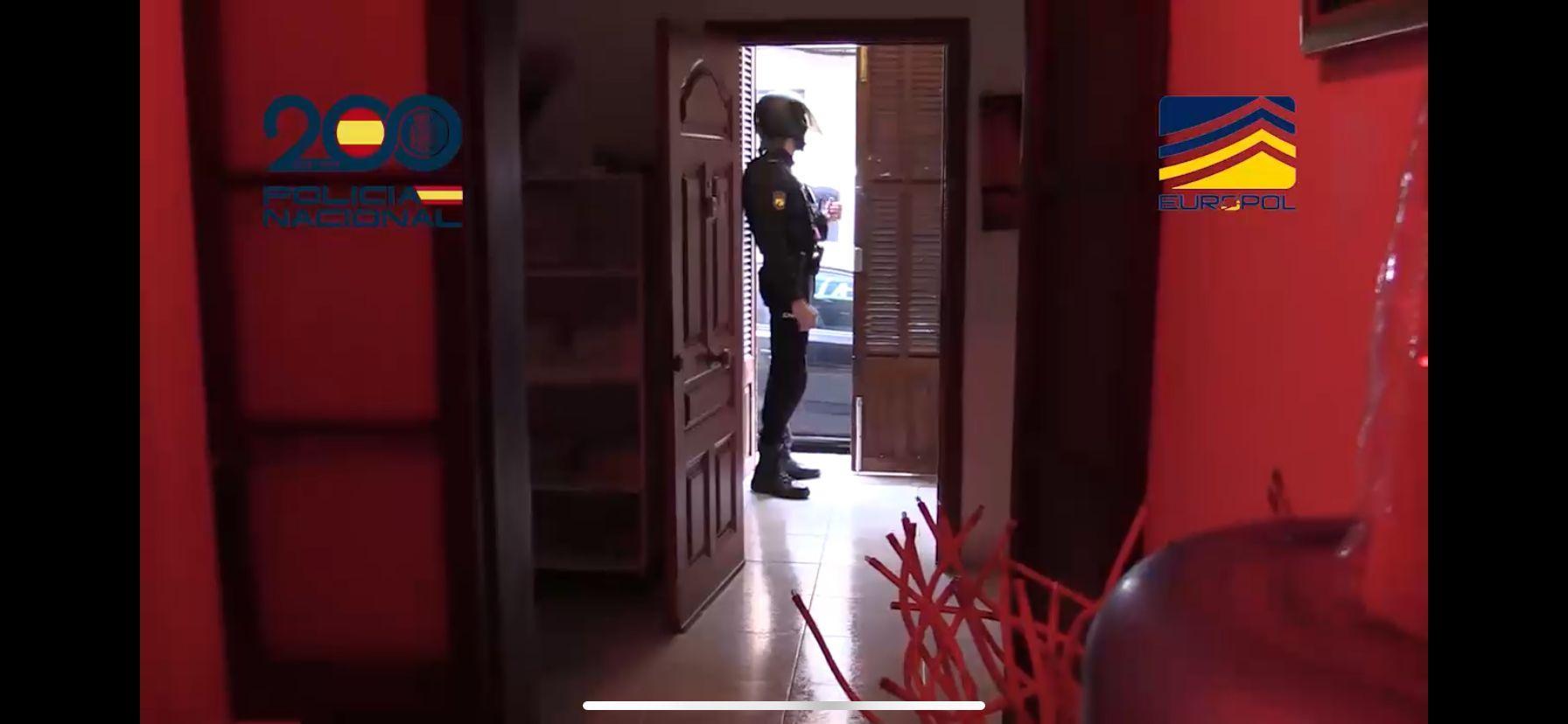Europol treedt hard op in Spanje