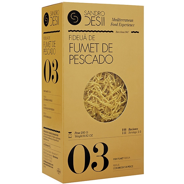 Fideua con fumet de pescado Sandro Desii