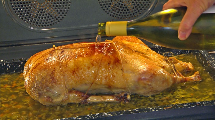 Gänsebraten und Bratensauce