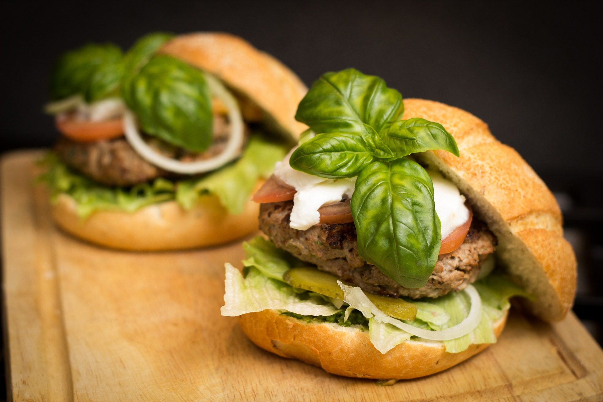 Gesunder Snack - Leckerer Hamburger