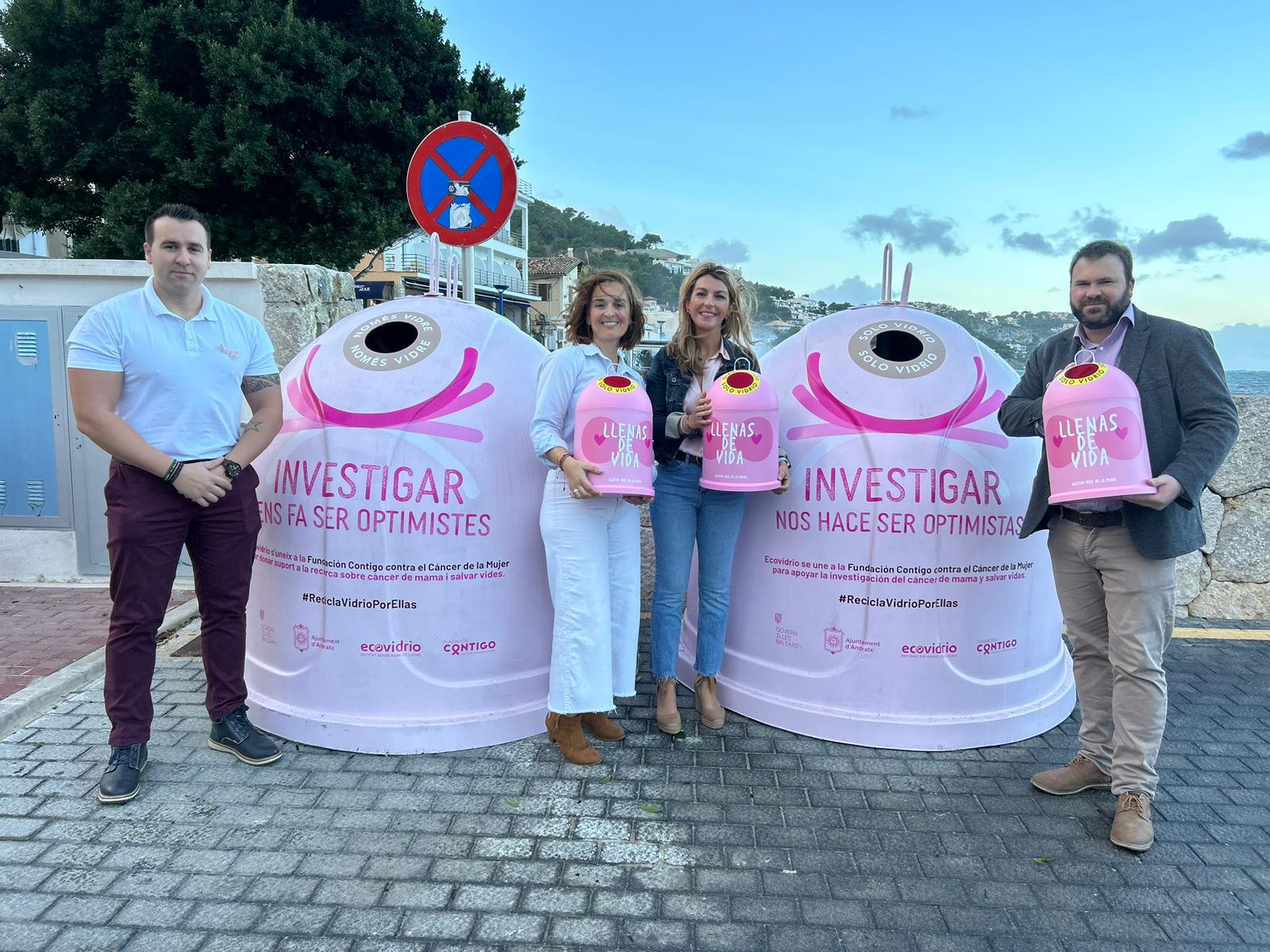Glasrecycling op Mallorca tegen borstkanker