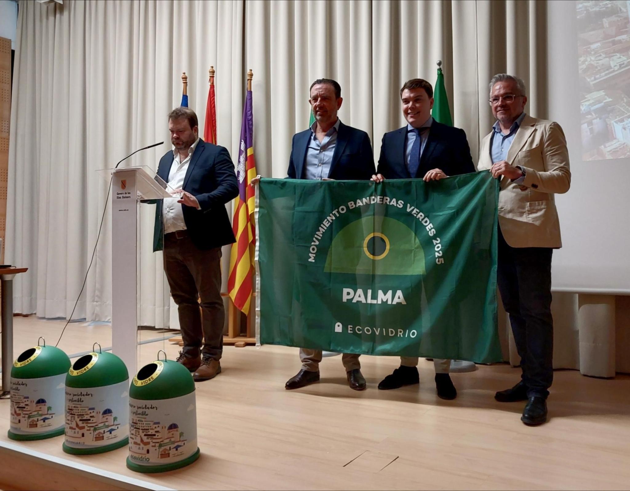 Grüne Flagge für Nachhaltigkeit von Ecovidrio