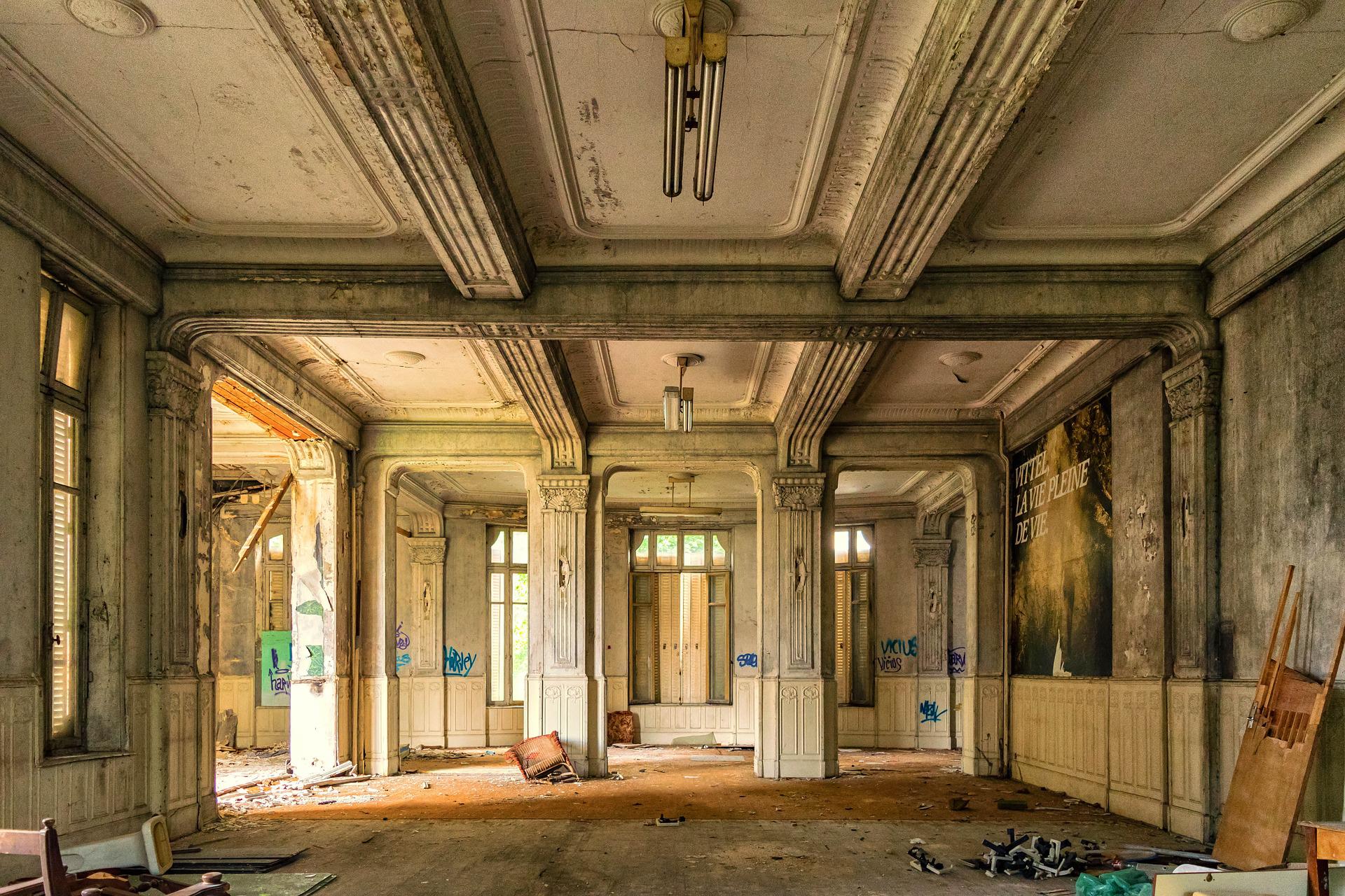 Hotel verlassen Ruine