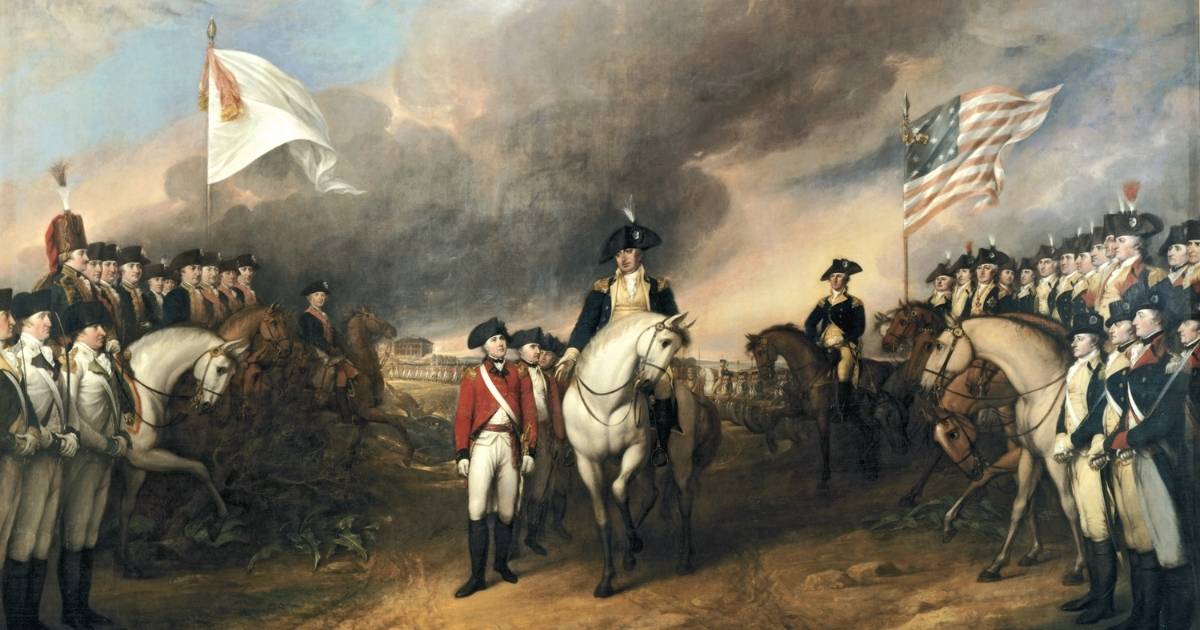 „Die Kapitulation von Cornwallis in Yorktown“, ein Gemälde von John Trumbull