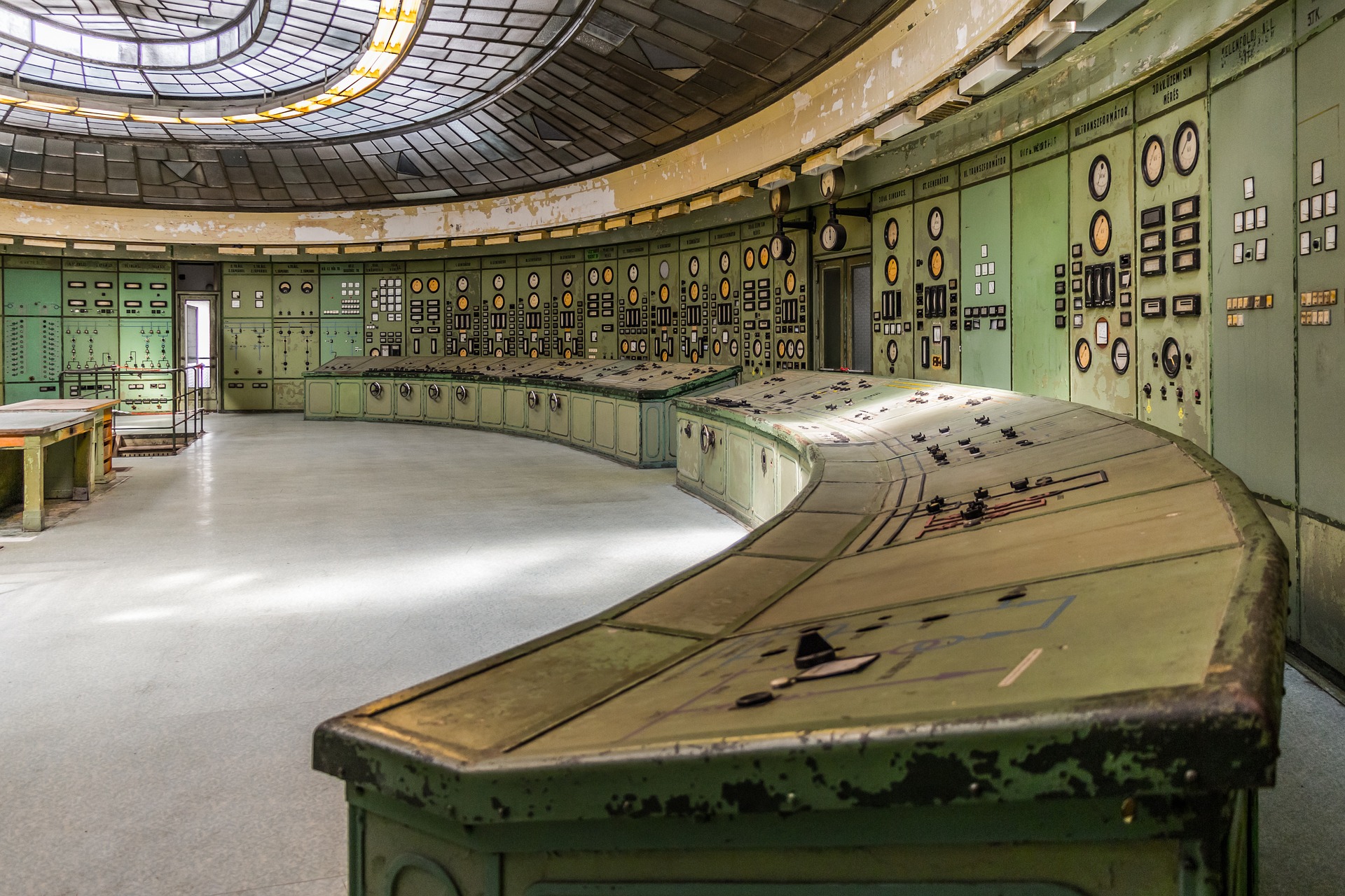 Kontrollzentrum in einem Kraftwerk
