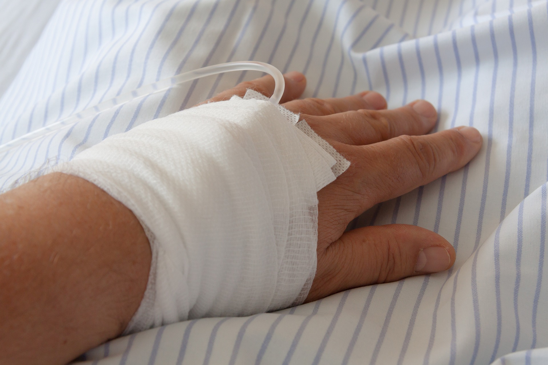 Krankenhaus, Infusion, Verband