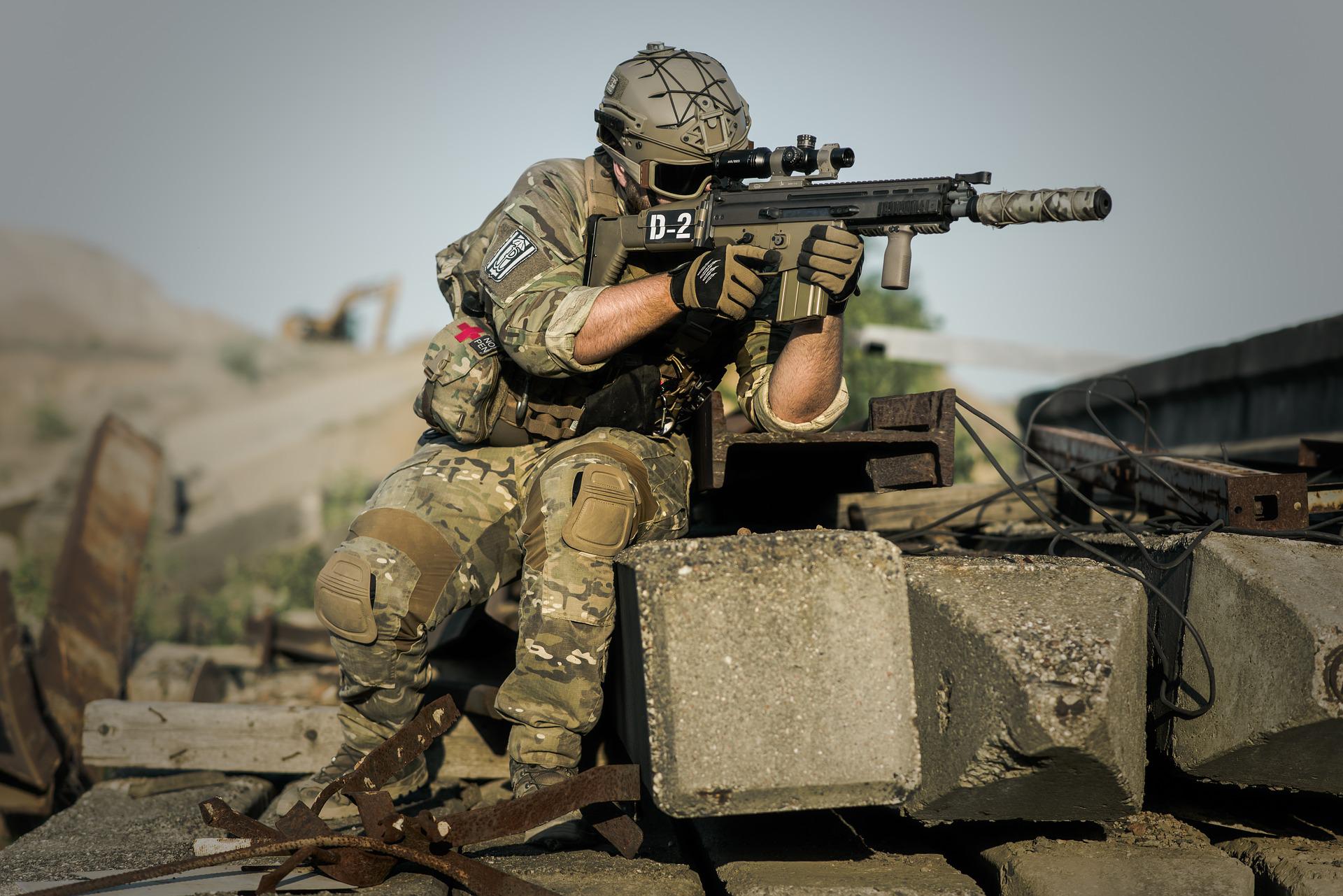Krieg Waffen Soldat