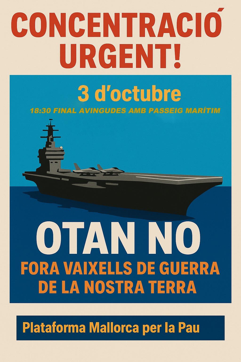 Kundgebung gegen USS Gerald R. Ford