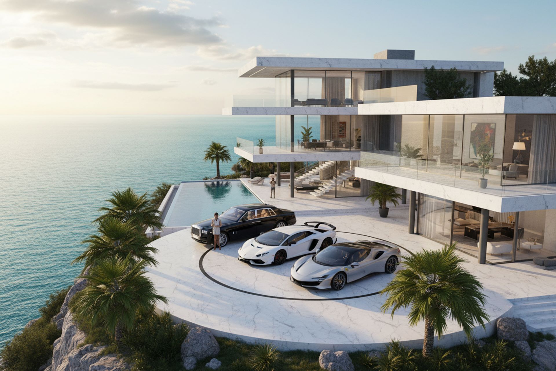 Luxus Reichtum Auto Haus