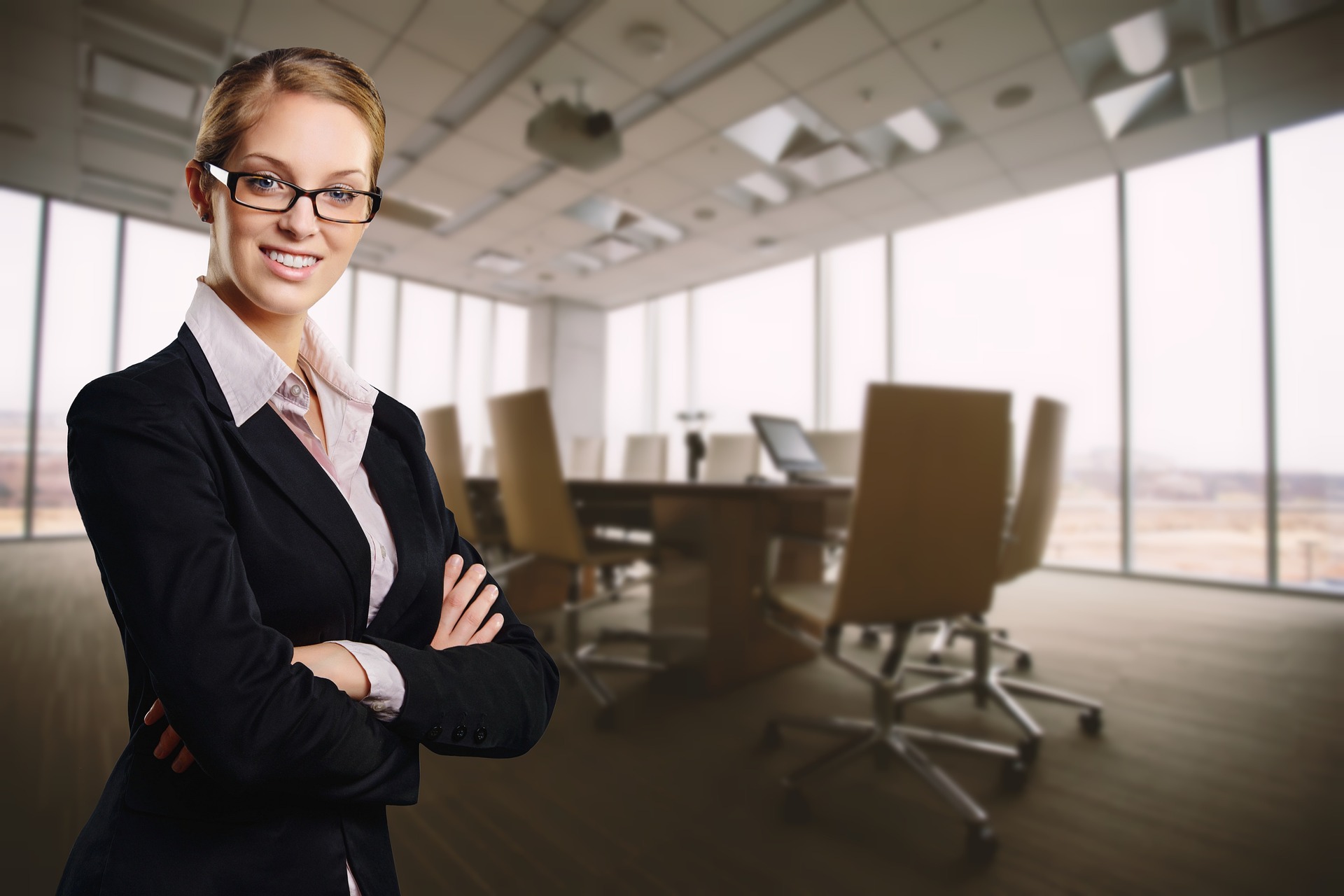 Management Frau Büro