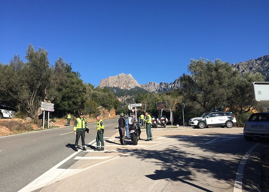 Motorradfahrer auf Mallorca werden kontrolliert