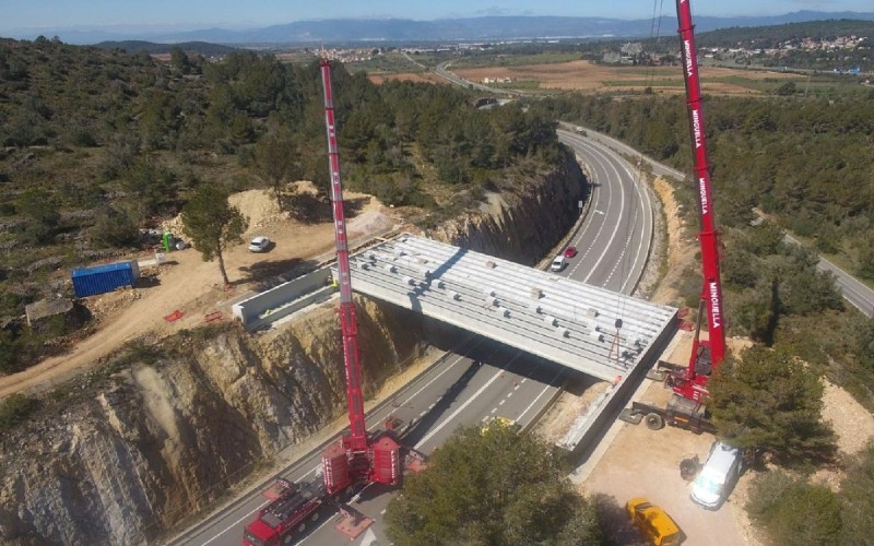 Neue Ökobrücke bei Tarragona