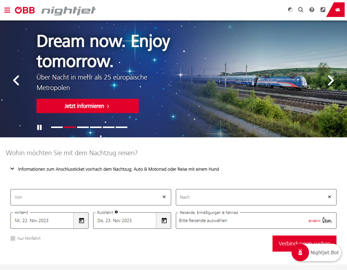 Demnächst mit dem „Nightjet“ nach Mallorca?