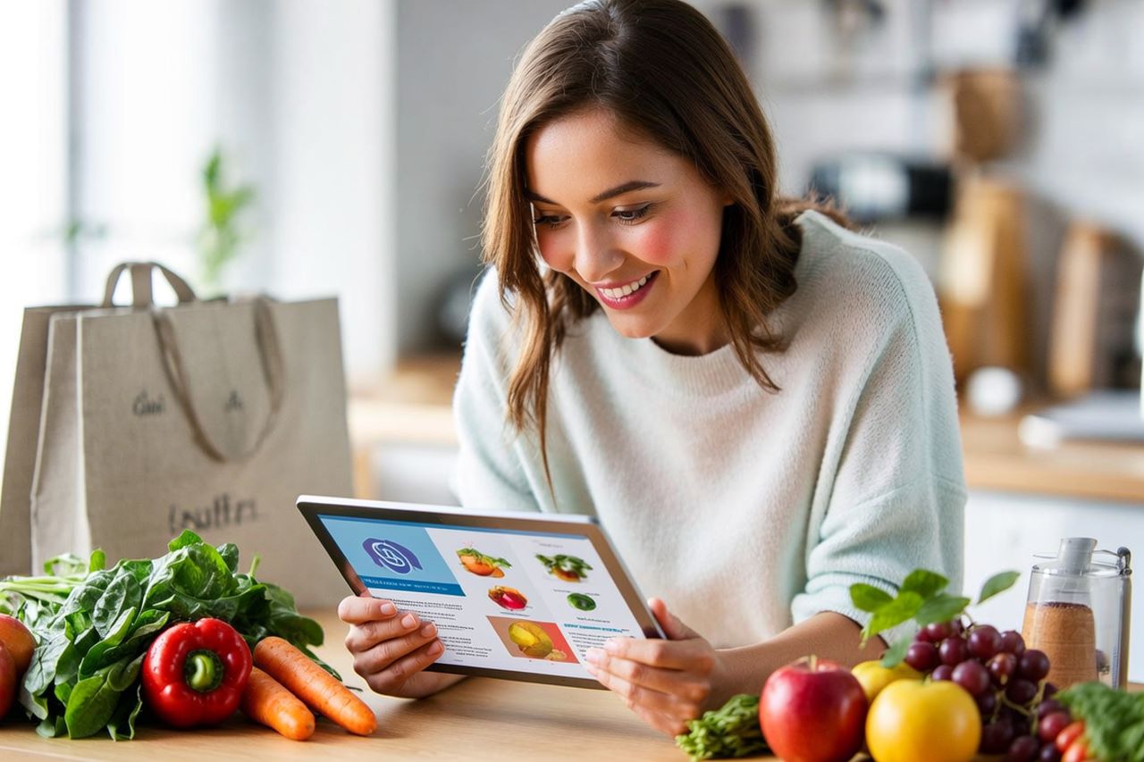 Online Shopping Tablet