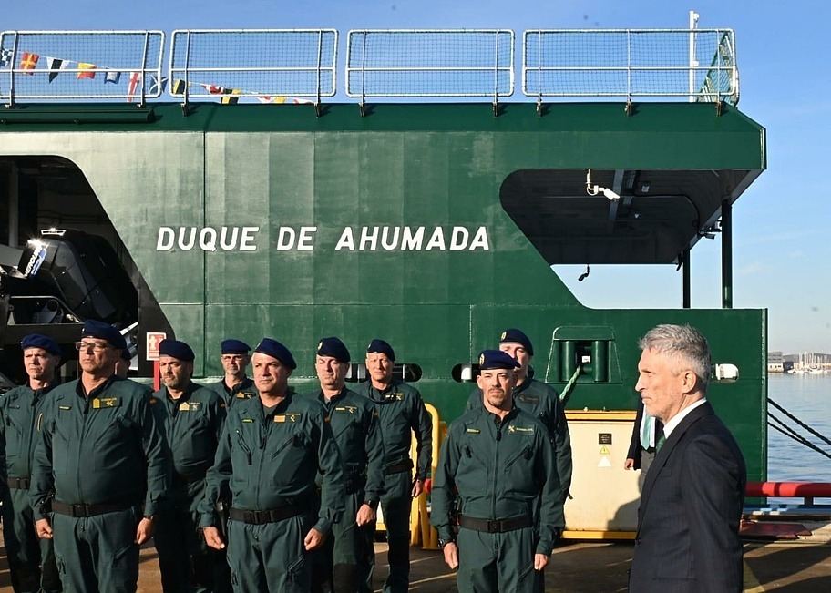 Patrouillenschiff „Duque de Ahumada“ vor Mallorca
