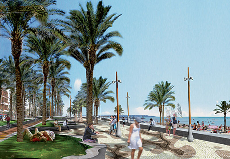 Promenade an der Playa de Palma
