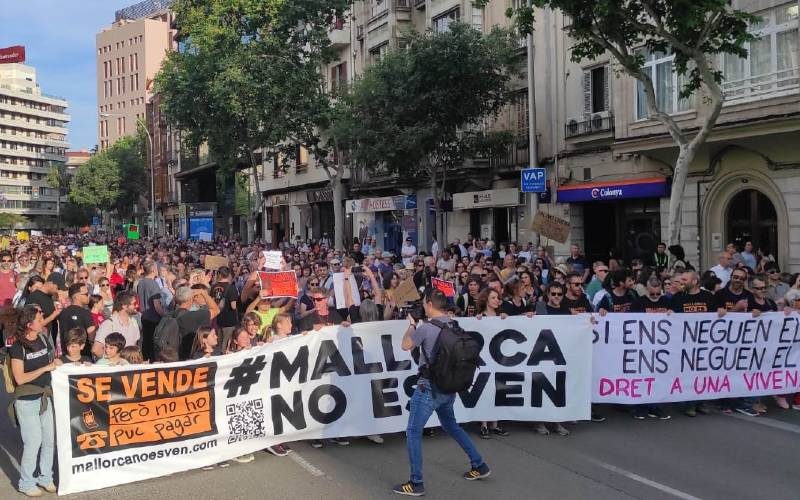 Protest gegen Massentourismus auf Mallorca
