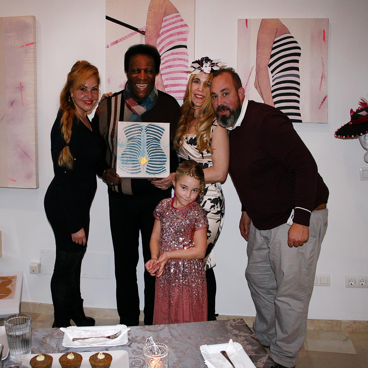 Roberto Blanco, Luzandra Blanco. Judith Sturm, Maxima und Karl Kinsky