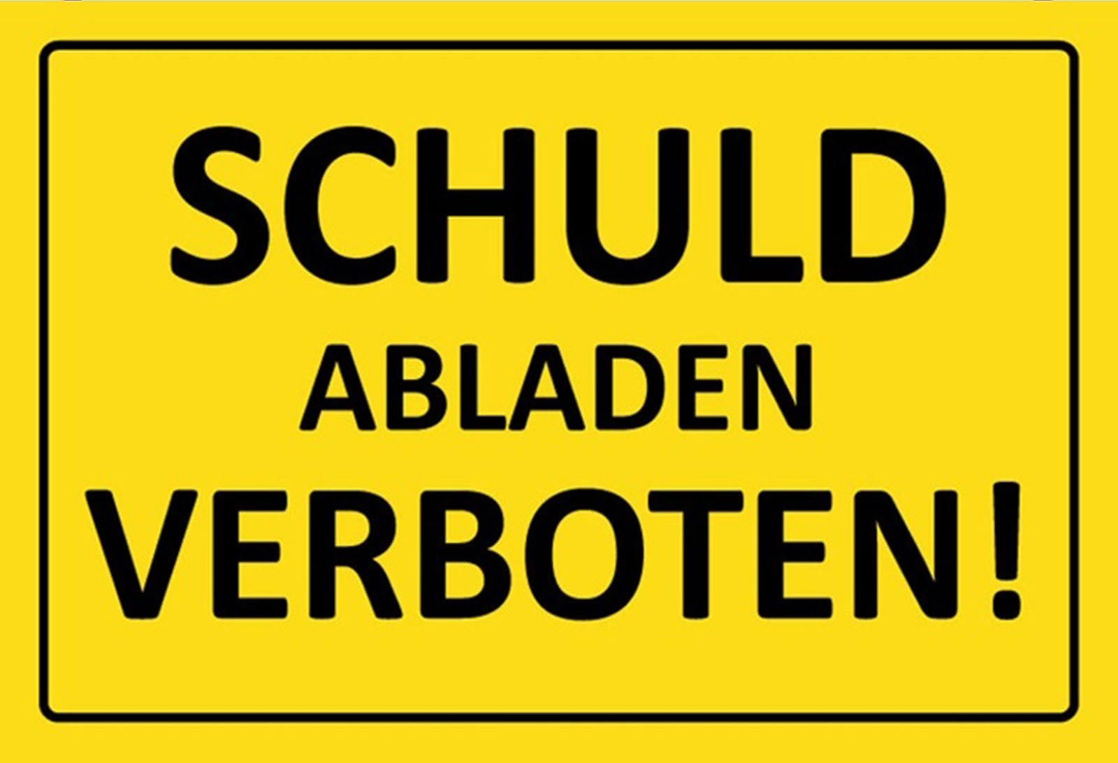 Schuld abladen verboten