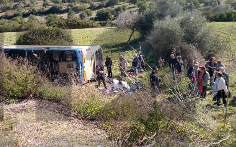 Verletzte bei schwerem Busunfall auf Mallorca