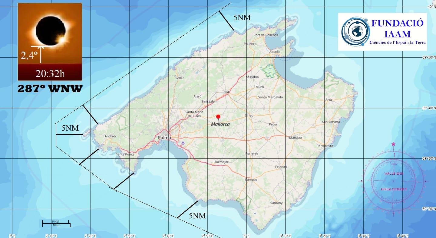 Seekarte Sonnenfinsternis