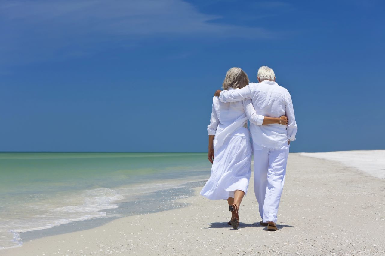Sommerkleidung Paar Strand