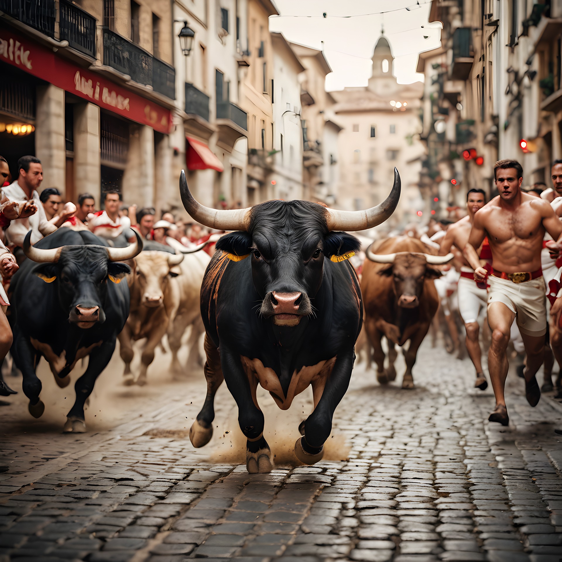 Stier, Stierlauf, Pamplona