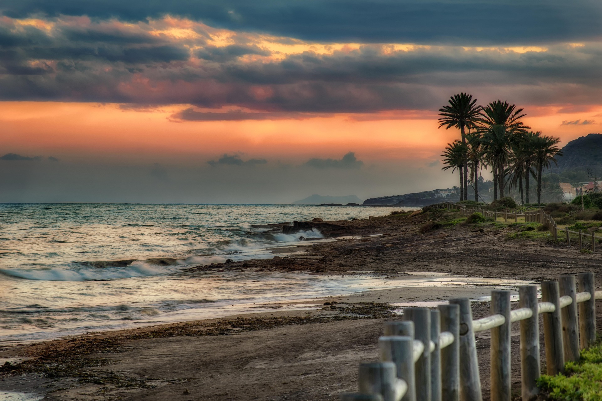 Strand, Sonnenuntergang, Almeria