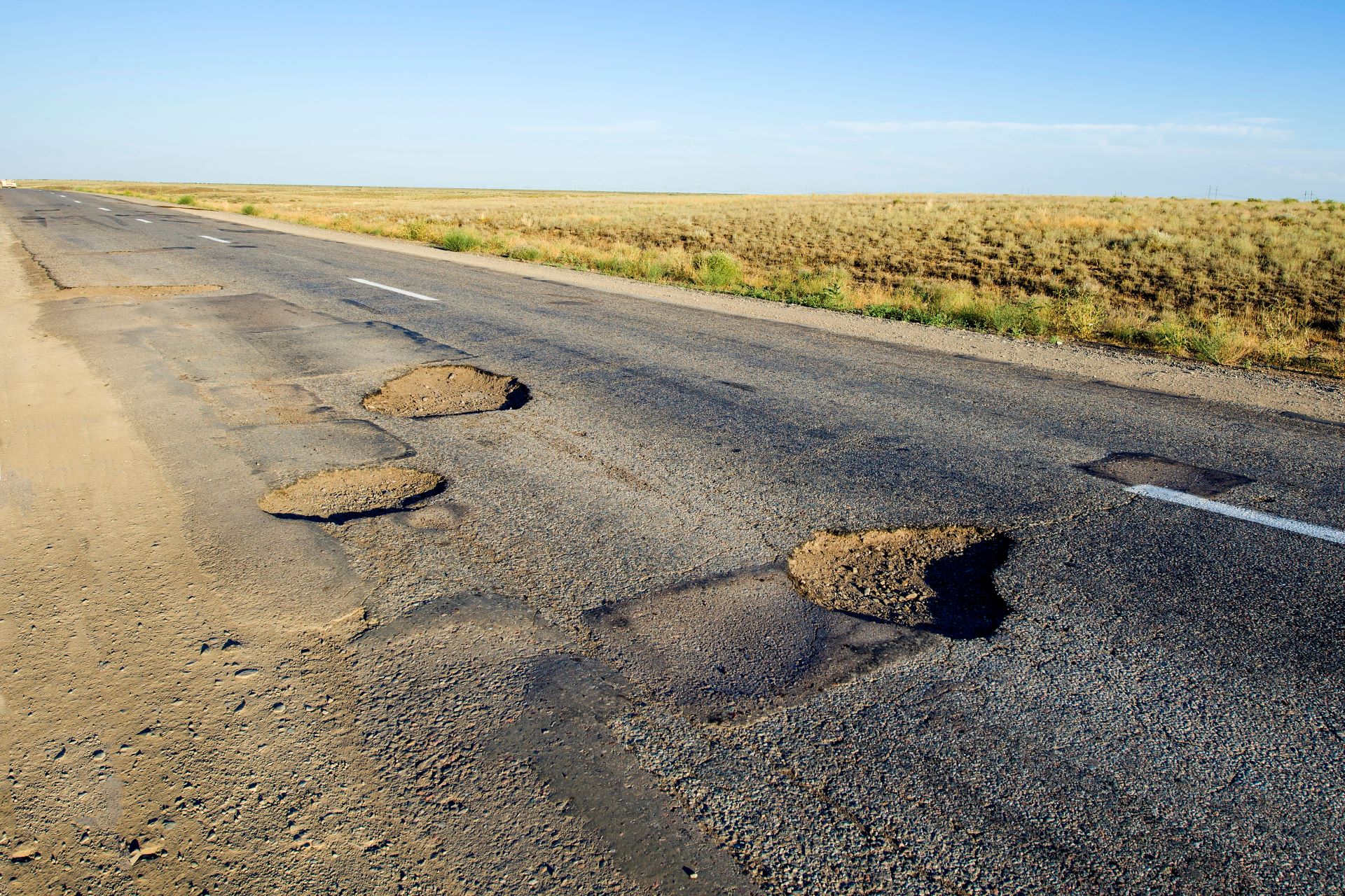 Strassenschäden Asphaltdecke