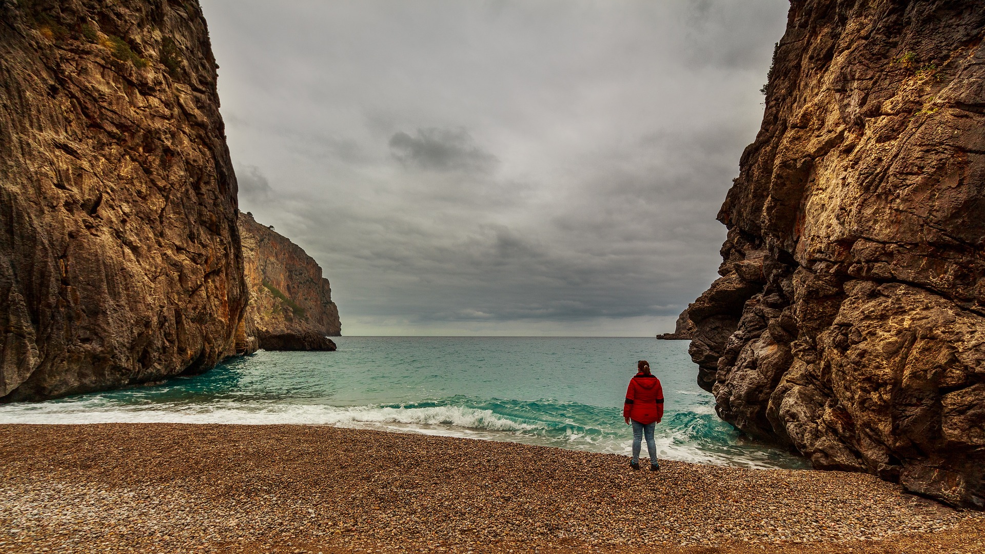 Torrent de pareis, Mallorca, Winter