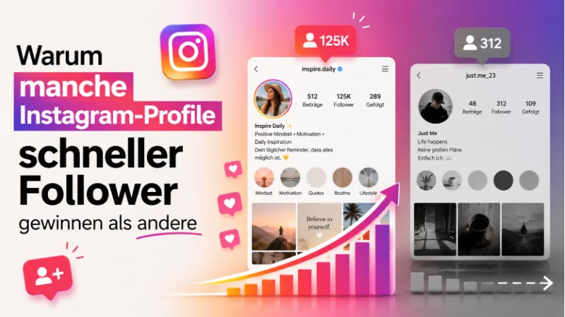 Warum manche Instagram-Profile schneller wachsen als andere