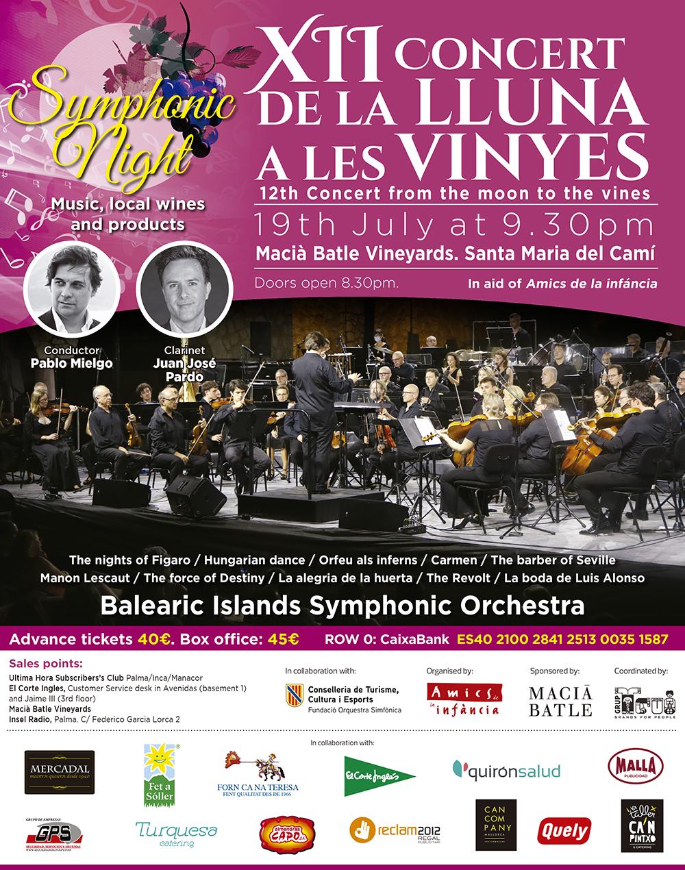 XII. "Concert de la Lluna a les Vinyes" am 19. Juli 2025