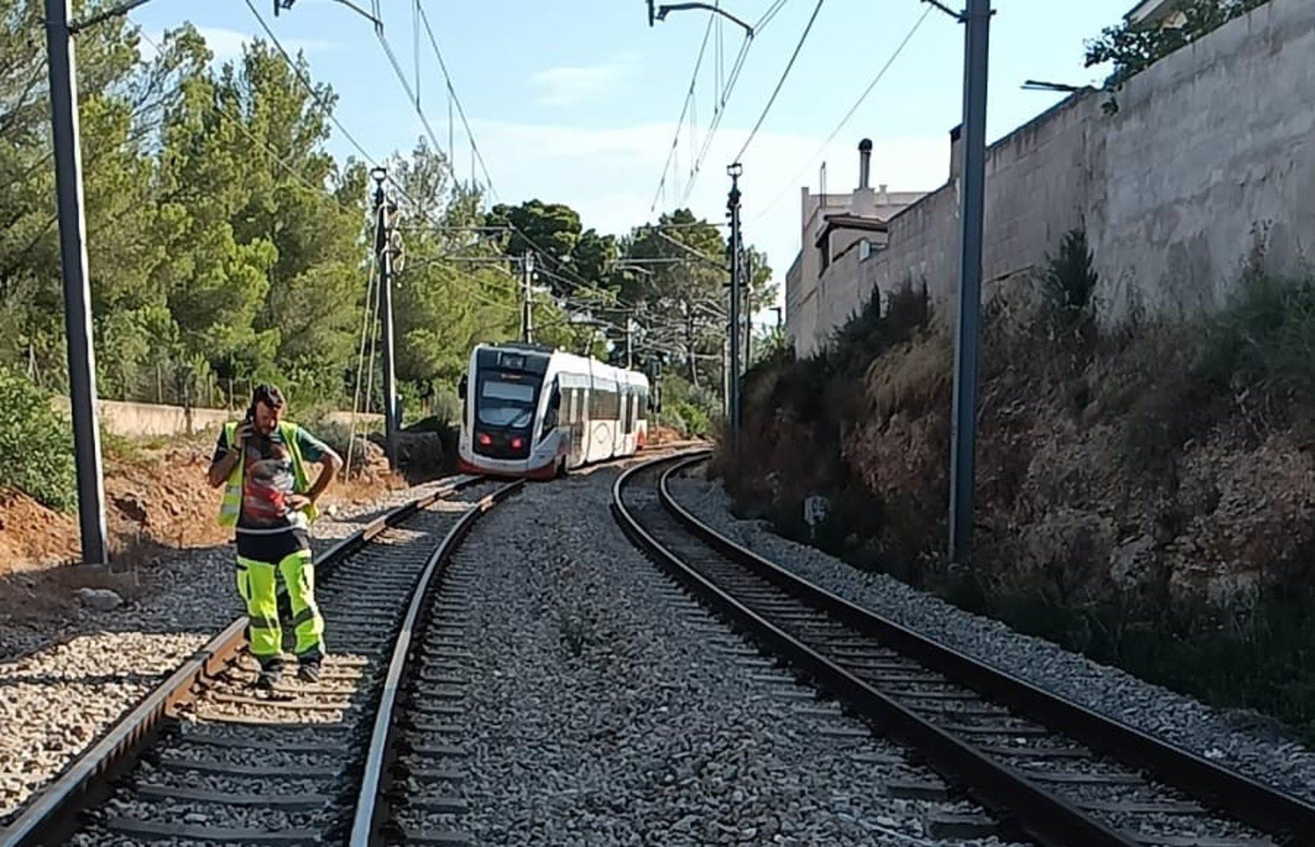 Trein ontspoort op Mallorca
