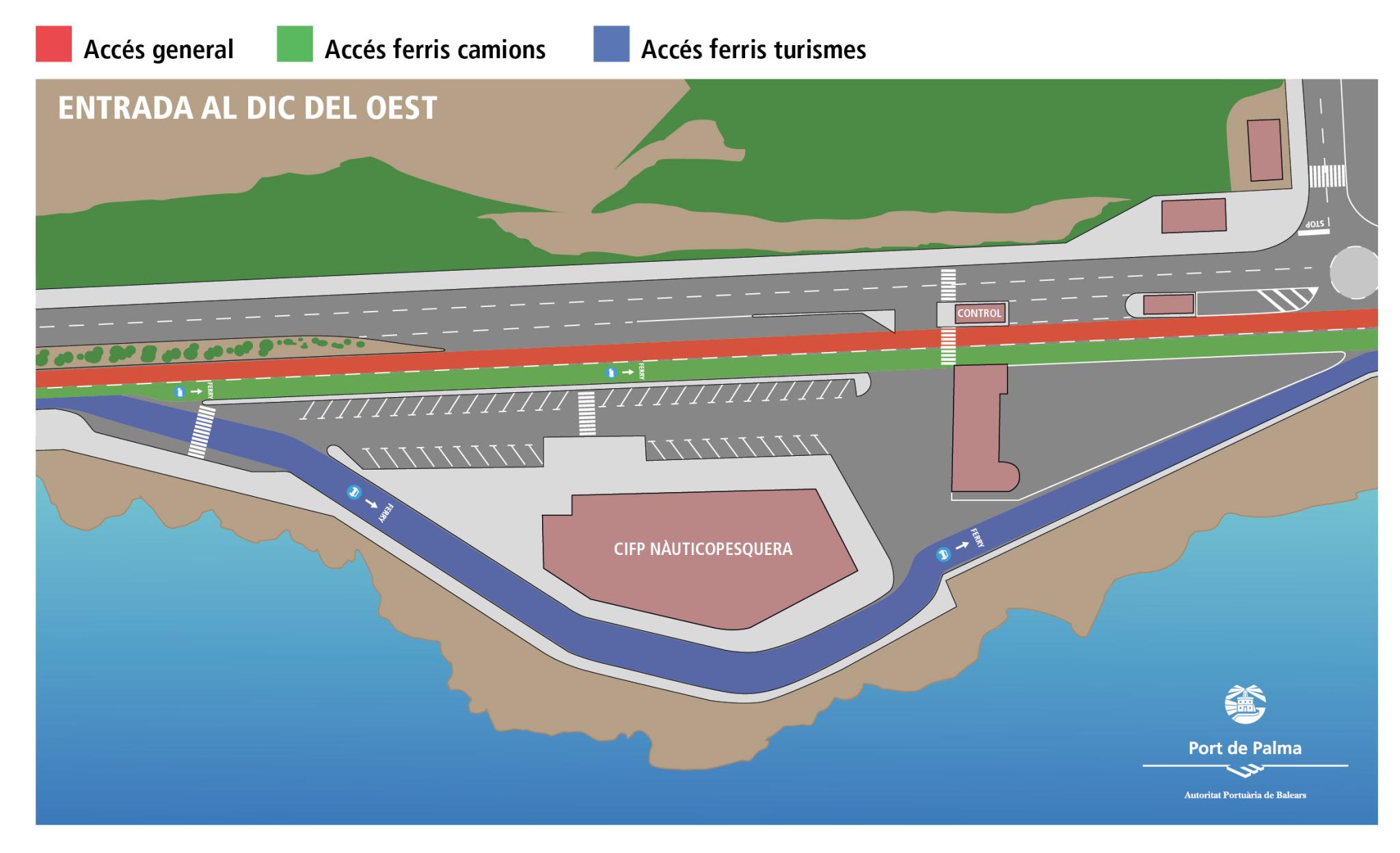 Twee nieuwe toegangspaden in de haven van Palma