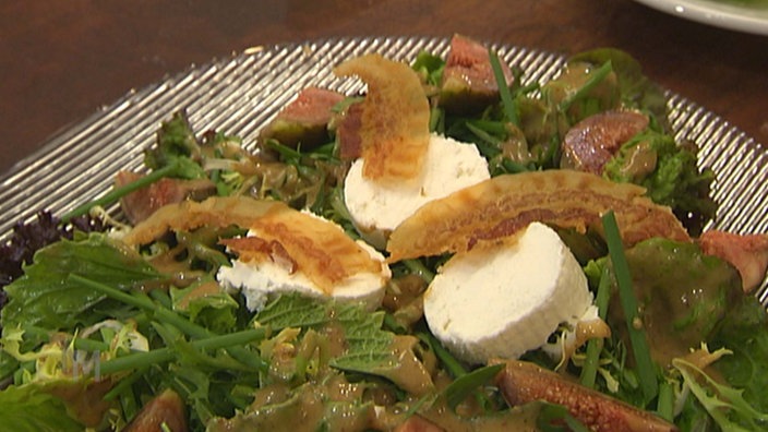 Feigen mit Ziegenkäse und Speck