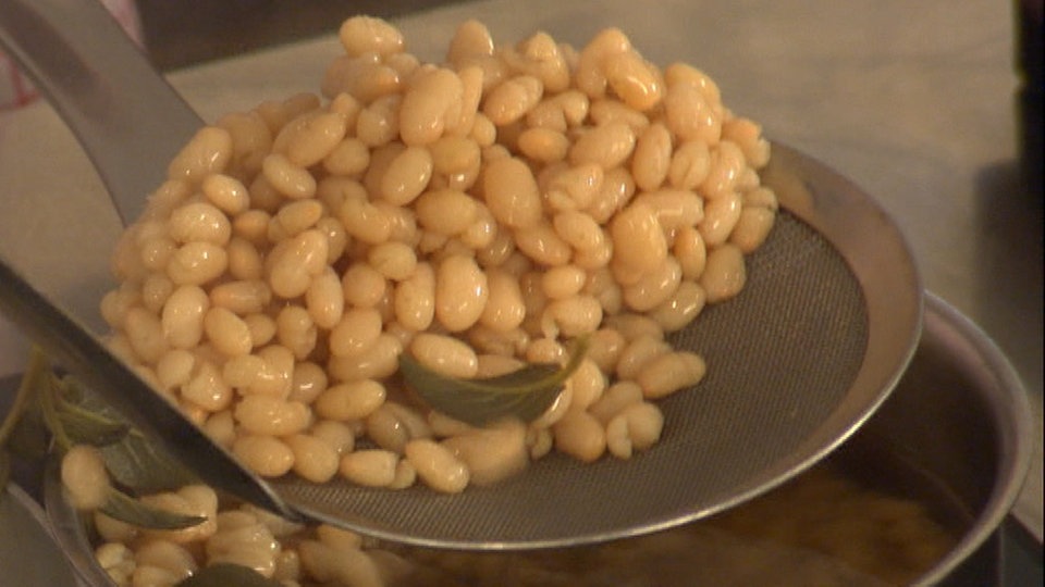 Pasta mit weißen Bohnen