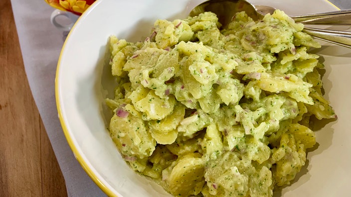 Eiersalat und Kartoffelsalat