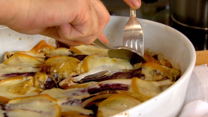 Gebratener Radicchio mit Scamorza