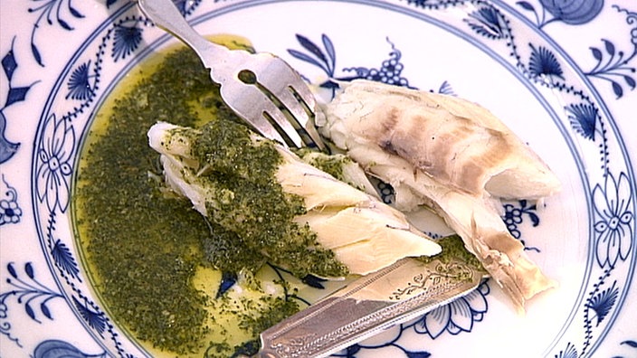 Loup de mer in der Salzkruste