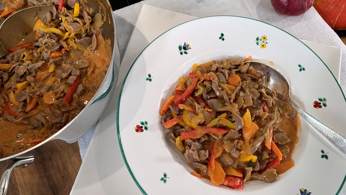 Hühnermagenragout